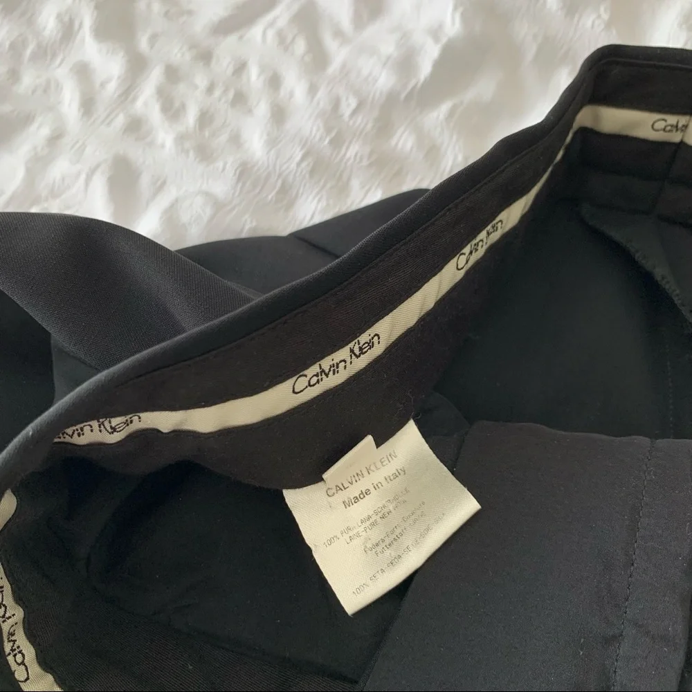 Vintage Calvin Klein Collection Wide Leg Pants Italy - Picture 4 of 13